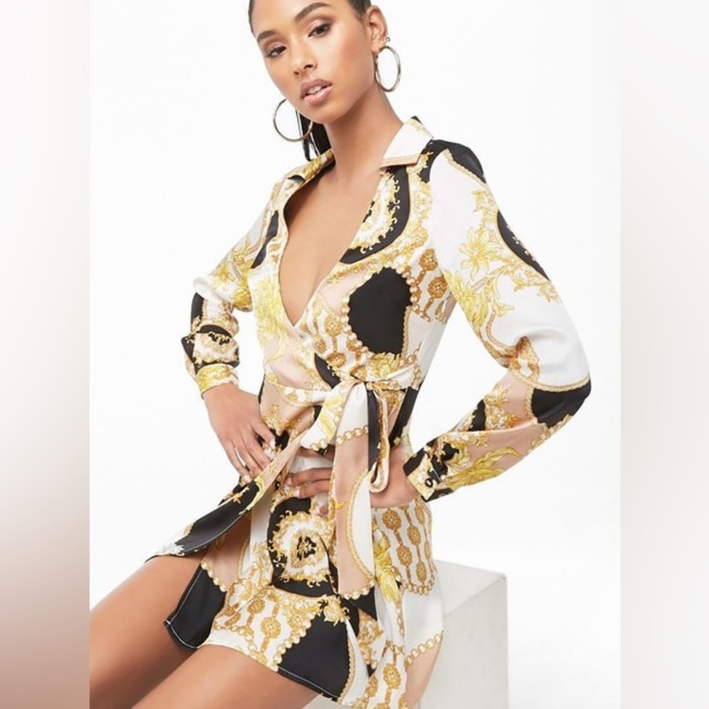 🆕 • NWT Forever 21 • Multicolor Printed Regular Fit A Line Dress